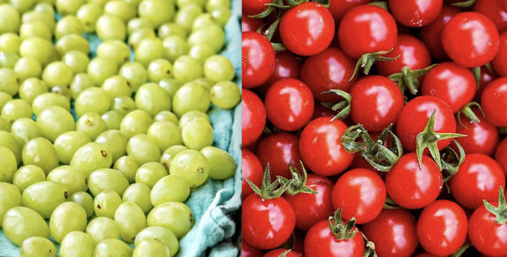 Verslikkingsgevaar snijd druiven en cherrytomaatjes in vieren tot je kind déze leeftijd heeft